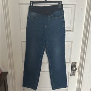 Sonoma Dark Blue Kids Jeans with Black Waistband Adjustable waistband